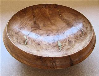 Norman's highly commended oak burr bowl
